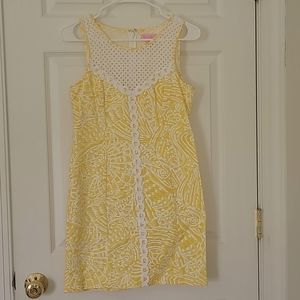 Lilly Pulitzer Yellow Shift Dress